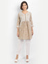 Sakshi & Jinal in Chikankari Hand embroidery tunic-Brown